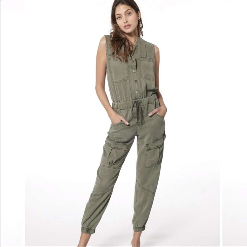 Young fabulous & broke | Grayson cargo sleeveless jumpsuit